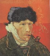 Vincent Van Gogh Self-Portrait with Bandaged Ear and Pipe (nn04) Sweden oil painting artist